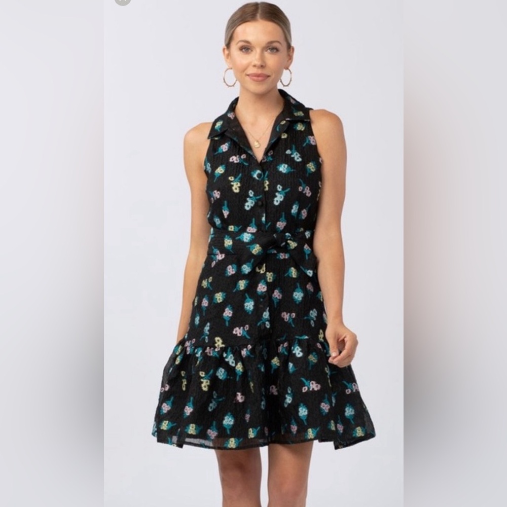 LARA RUFFLE MINI DRESS BOUQUET Sz L